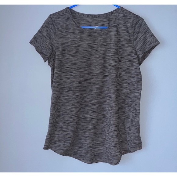 Lululemon Tee Love Crew III Space Dye Black / Dark Shadow Shirt - Picture 2 of 4